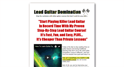Desktop Screenshot of leadguitardomination.com