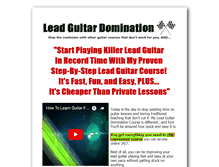 Tablet Screenshot of leadguitardomination.com